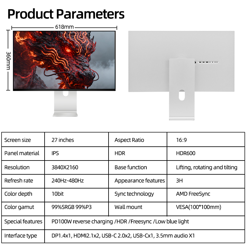 Kuycon P27ZB Gaming Monitor
